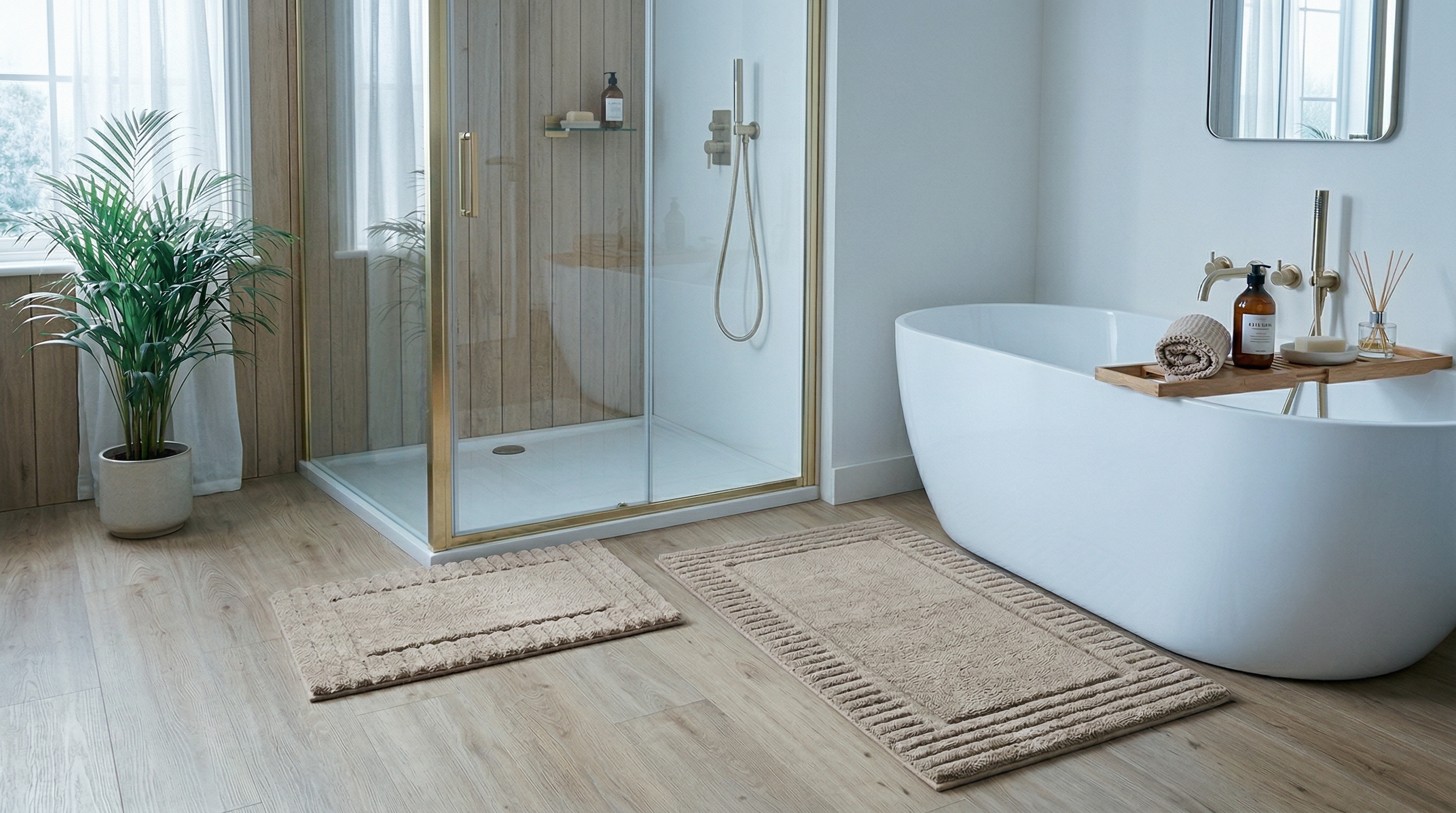 A calm modern bathroom