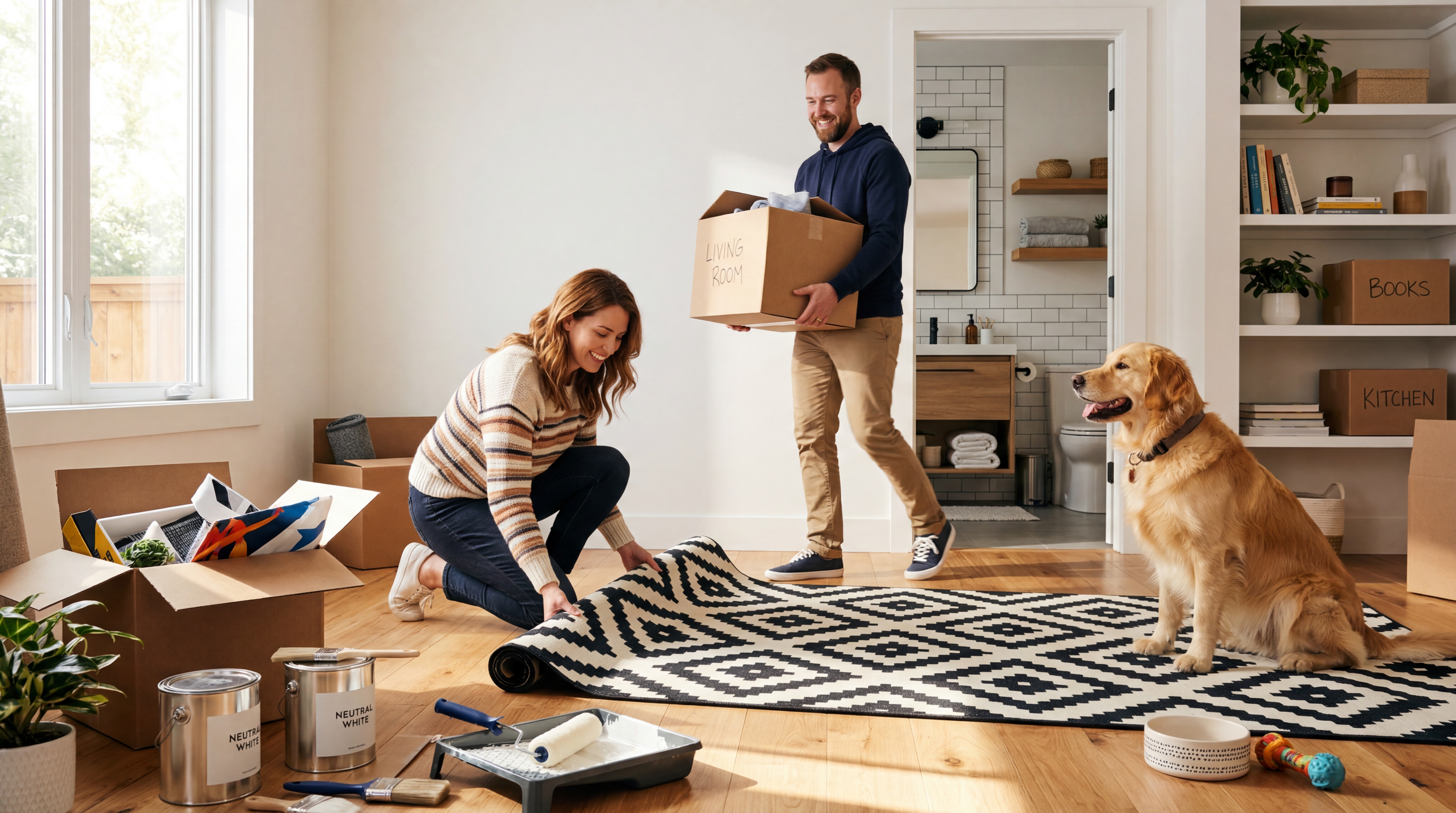 BOSAP floor essentials in a bright home