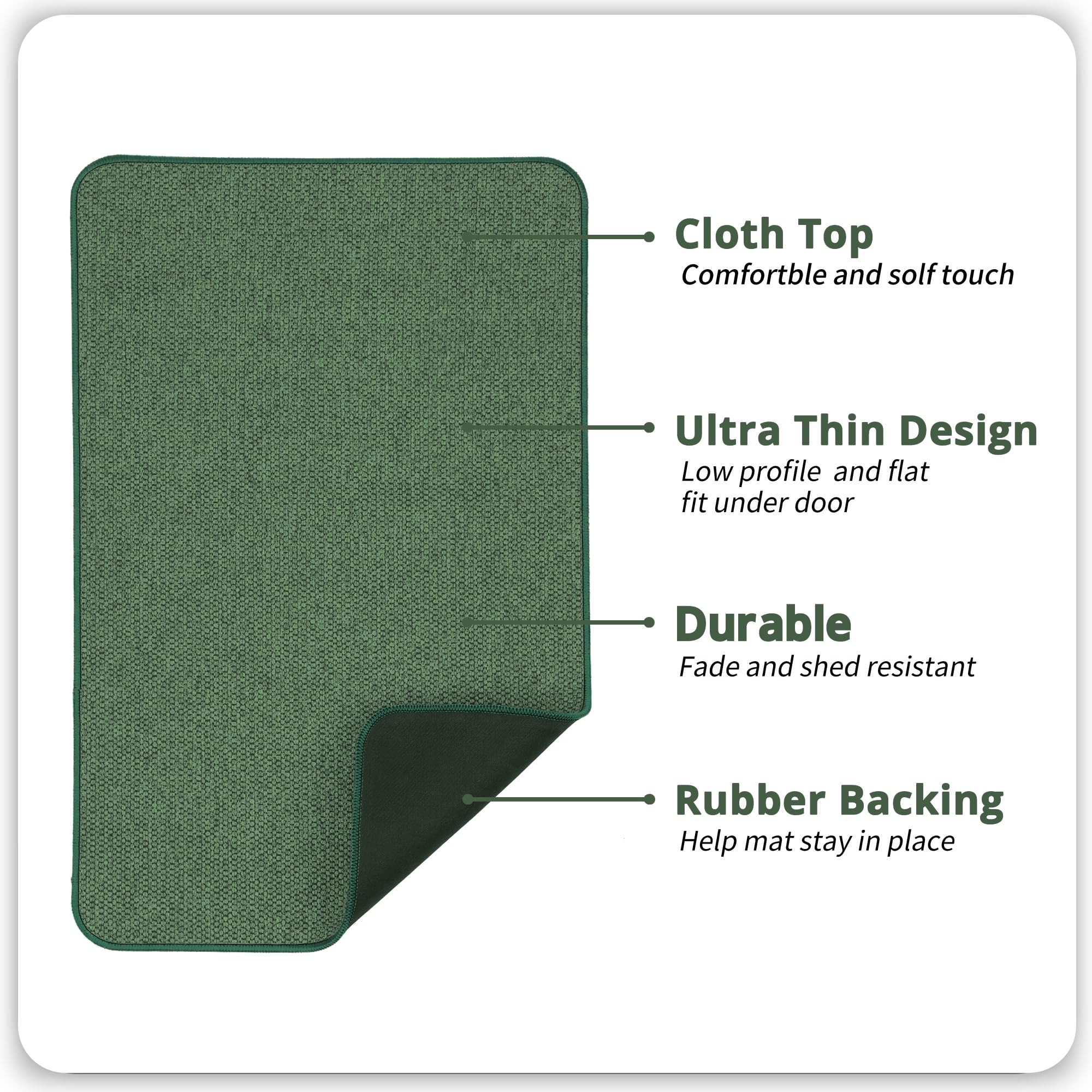 Bath Mat,Ultra Thin Bathroom Rugs,Rubber Bath Mats for Bathroom,Bath rugs - Image 2