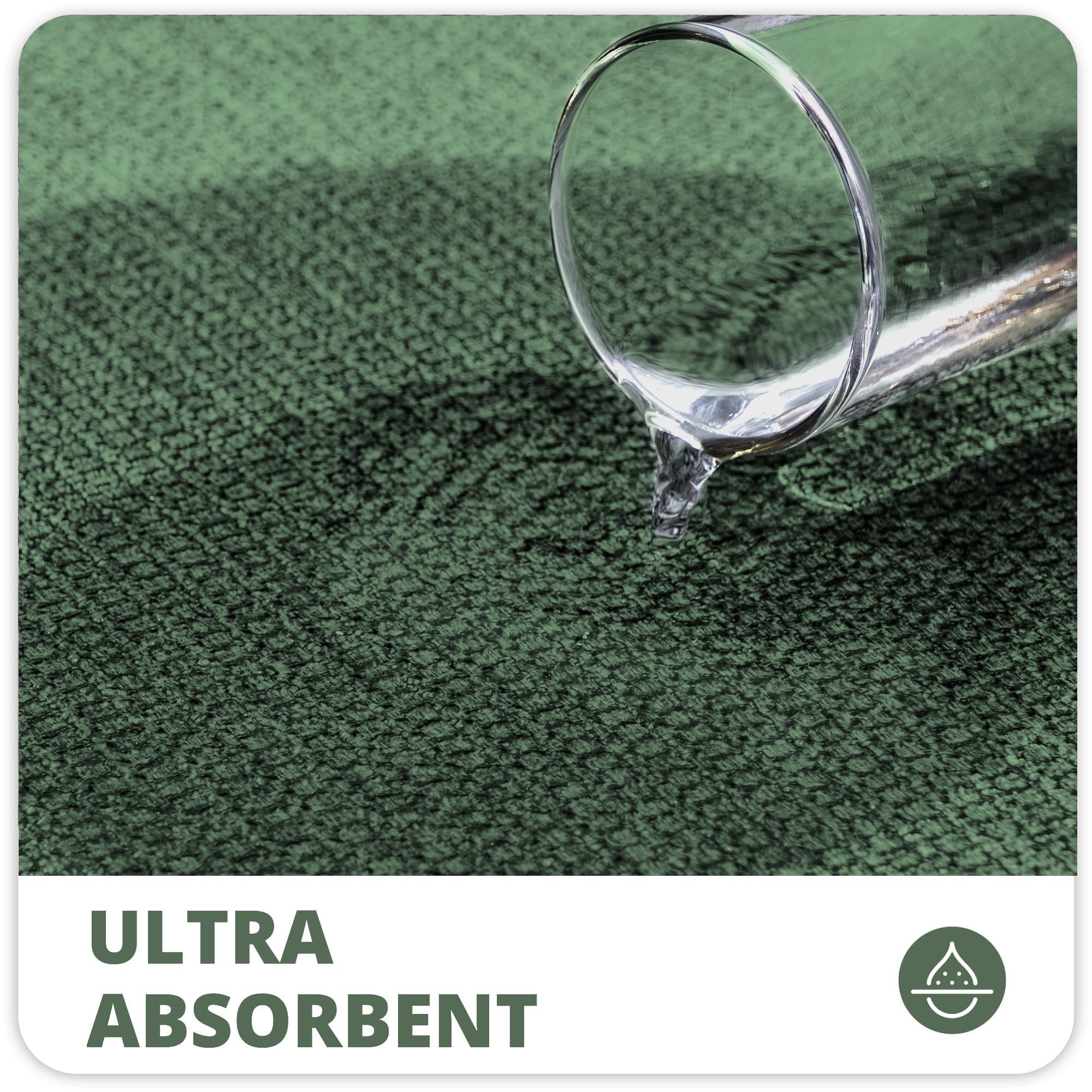 Bath Mat,Ultra Thin Bathroom Rugs,Rubber Bath Mats for Bathroom,Bath rugs - Image 3