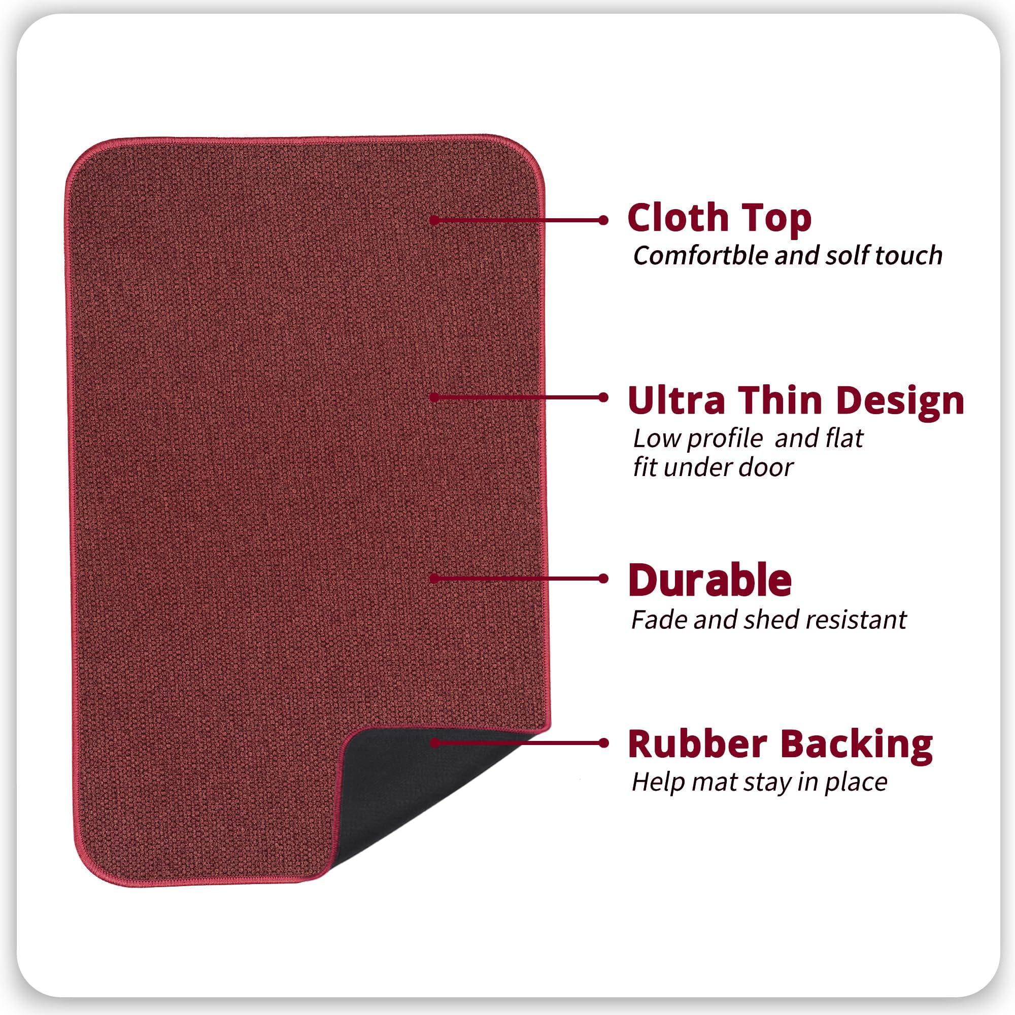 Bath Mat,Ultra Thin Bathroom Rugs,Rubber Bath Mats for Bathroom,Bath rugs - Image 2