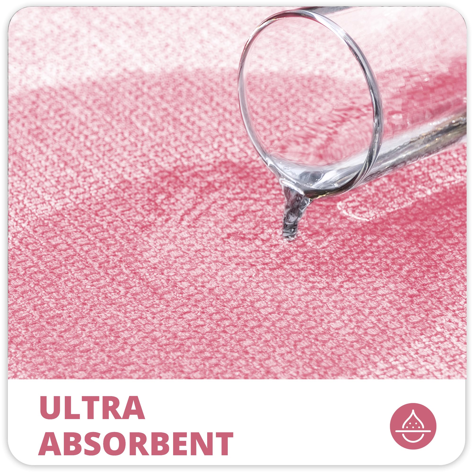 Bath Mat,Ultra Thin Bathroom Runner Rugs,Large Bath Mats for Bathroom,Quick Dry,Non-Slip,Machine Washable,Low Pile,Bath Rug,Shower Outside,Sink,Home Decor Accessories.Pink,2'x6'(24x72inch) - Image 3