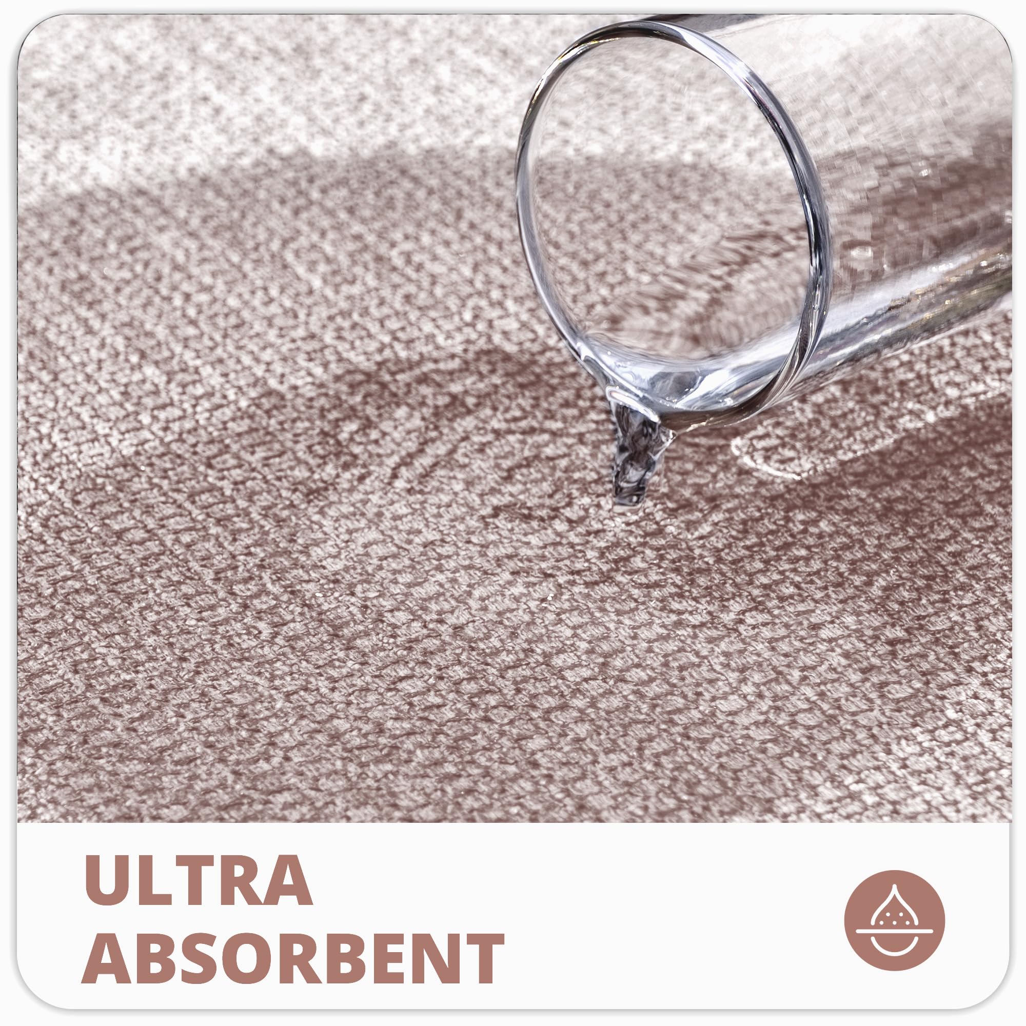 Bath Mat,Ultra Thin Bathroom Runner Rugs,Large Bath Mats for Bathroom,Quick Dry,Non-Slip,Machine Washable,Low Pile,Bath Rug,Shower Outside,Sink,Home Decor Accessories.Beige,3'x4'(36x48inch) - Image 3